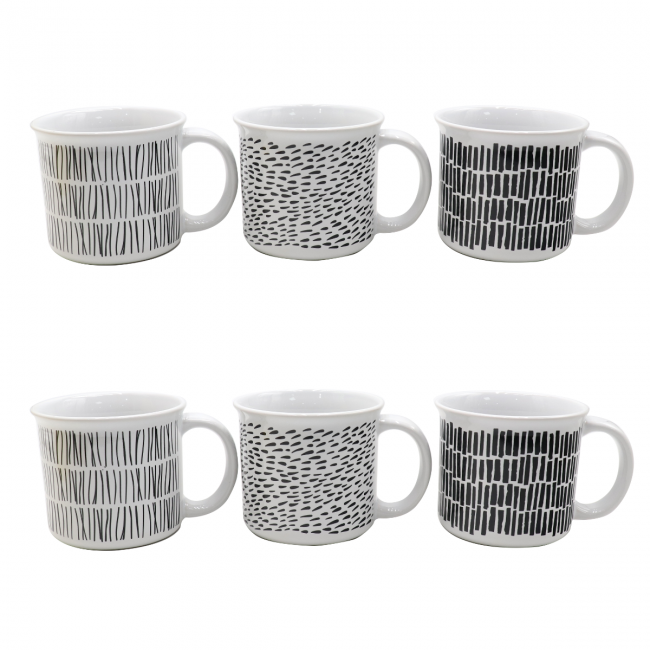 EC-6YUMAXMUG Lot de 6 maxi mug, Yucatan EC-6YUMAXMUG Lot de 6 maxi mug, Yucatan