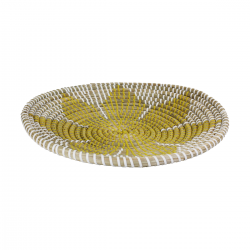 EC-MANDCORB35 Assiette décorative en jonc 35 cm, Mandala EC-MANDCORB35 Assiette décorative en jonc 35 cm, Mandala