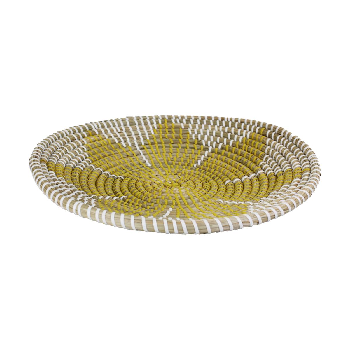 EC-MANDCORB35 Assiette décorative en jonc 35 cm, Mandala