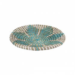 EC-MANDCORB20 Assiette décorative en jonc 20 cm, Mandala EC-MANDCORB20 Assiette décorative en jonc 20 cm, Mandala