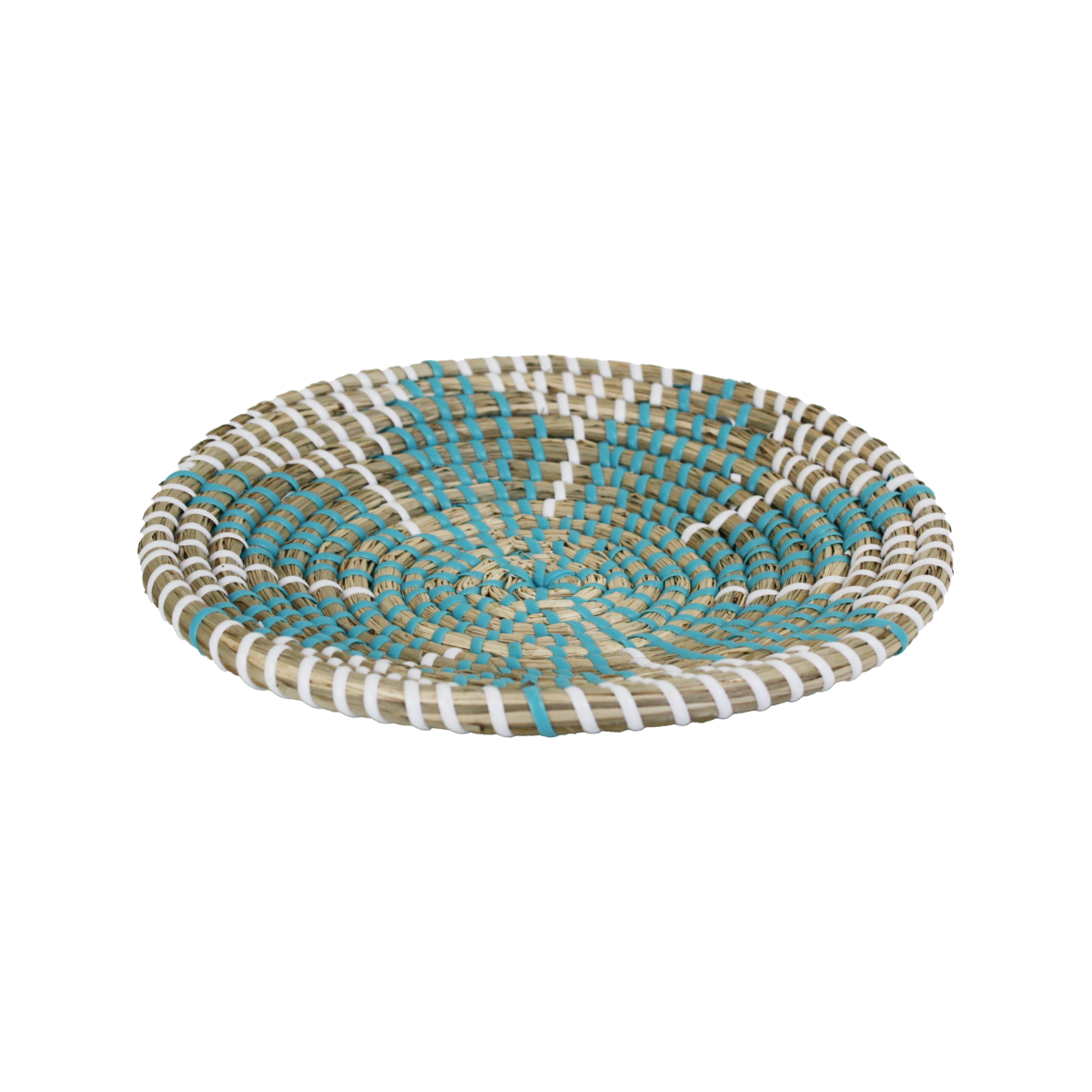 EC-MANDCORB20 Assiette décorative en jonc 20 cm, Mandala