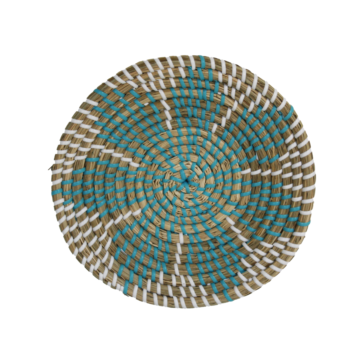 EC-MANDCORB20 Assiette décorative en jonc 20 cm, Mandala