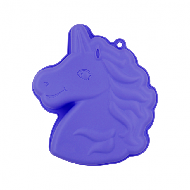 EC-HACLIC Moule à gâteau en silicone forme Licorne, Happy Cake EC-HACLIC Moule à gâteau en silicone forme Licorne, Happy Cake