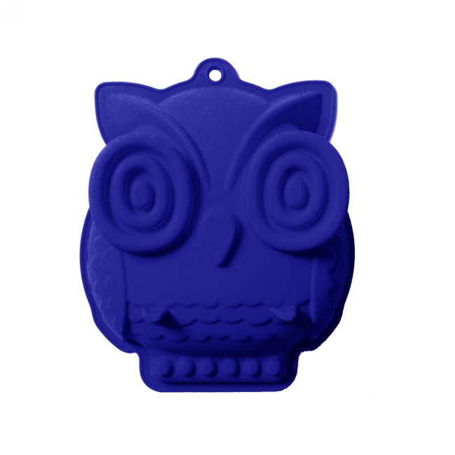EC-HACHIB Moule à gâteau en silicone forme Hibou, Happy Cake EC-HACHIB Moule à gâteau en silicone forme Hibou, Happy Cake