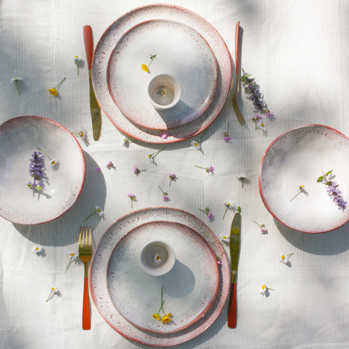 EC-AG6ASCR Lot de 6 assiettes creuses, Agate