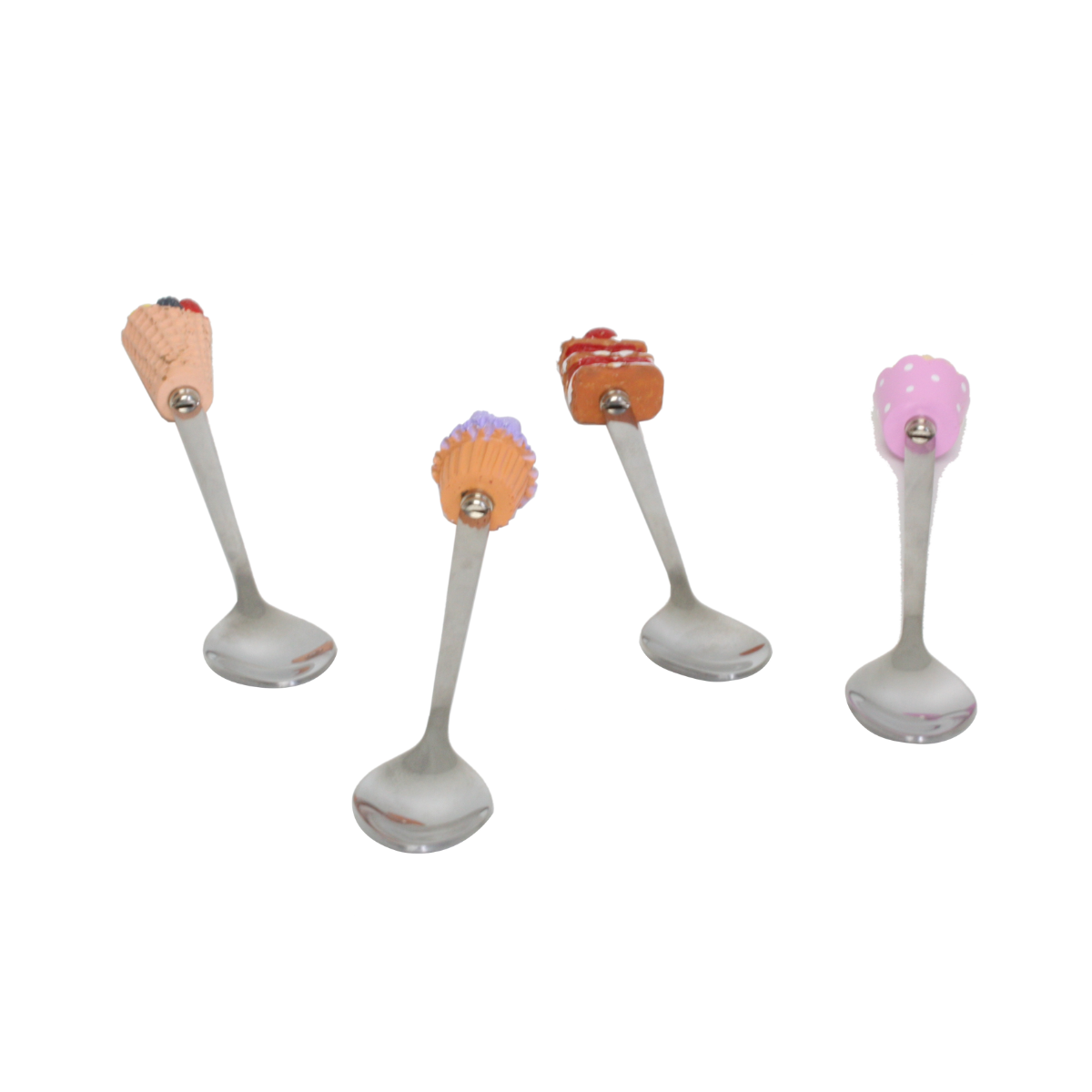 EC-GEL4CUIL Set de 4 cuillères à glaces fantaisie, Gelatéria
