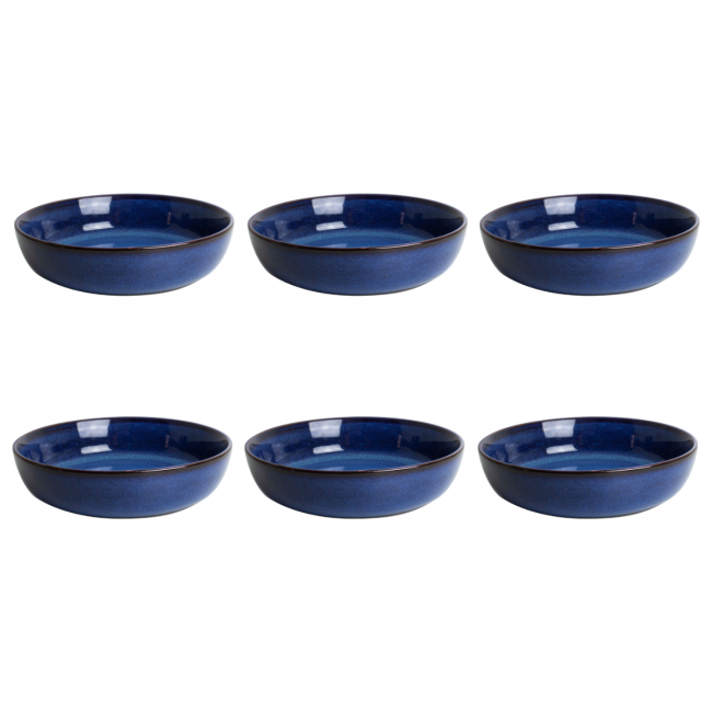 EC-BMSERV18 Service d'assiettes et bols 18 pièces, BLUE MOON EC-BMSERV18 Service d'assiettes et bols 18 pièces, BLUE MOON
