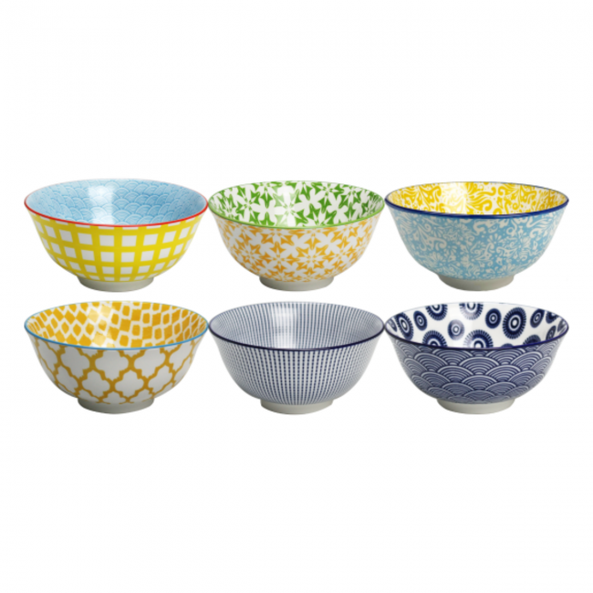 EC-6SABBOLMM-2 Lot de 6 bols design asiatique, SABAE EC-6SABBOLMM-2 Lot de 6 bols design asiatique, SABAE