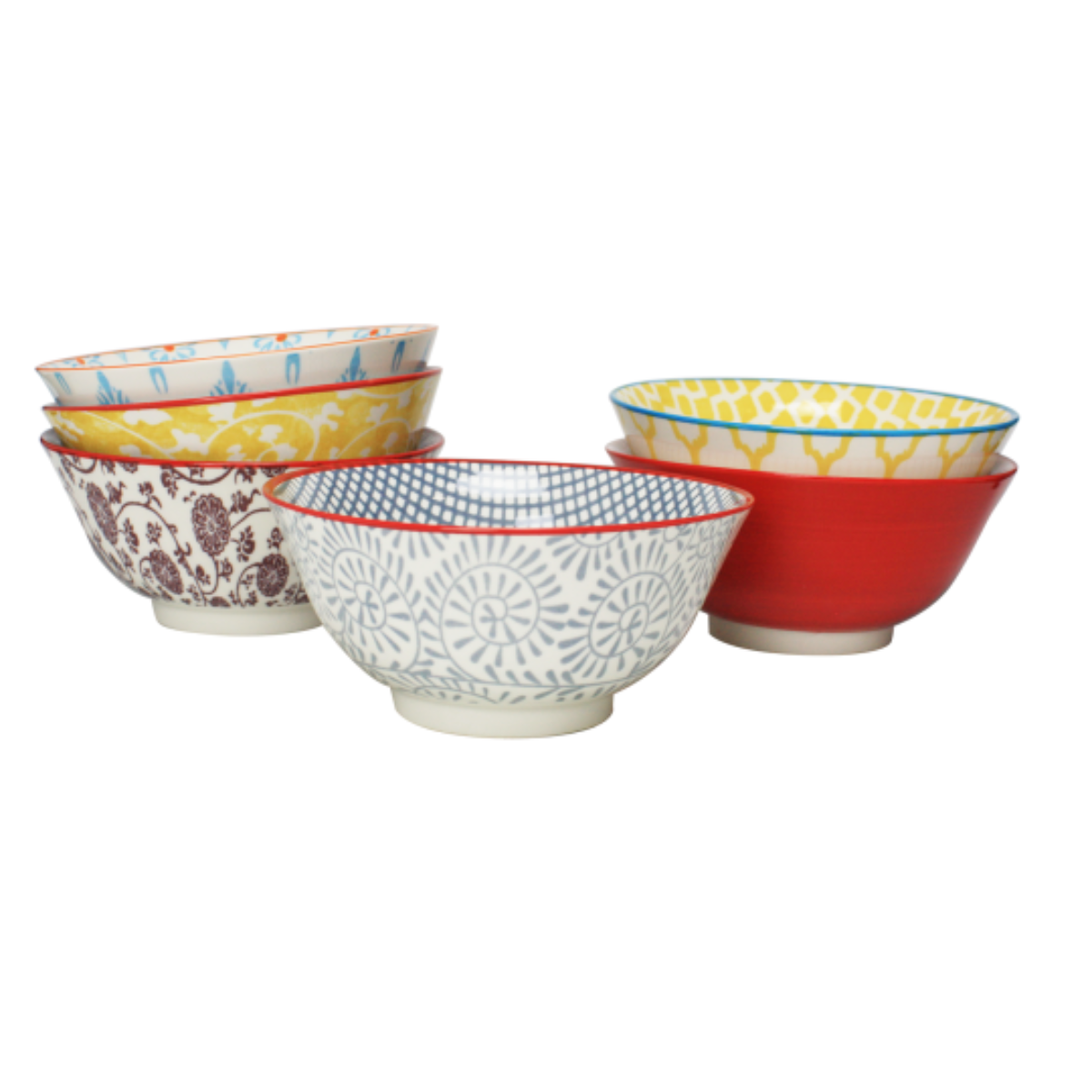 EC-6SABBOL18-1 Lot de 6 grands bols, SABAE