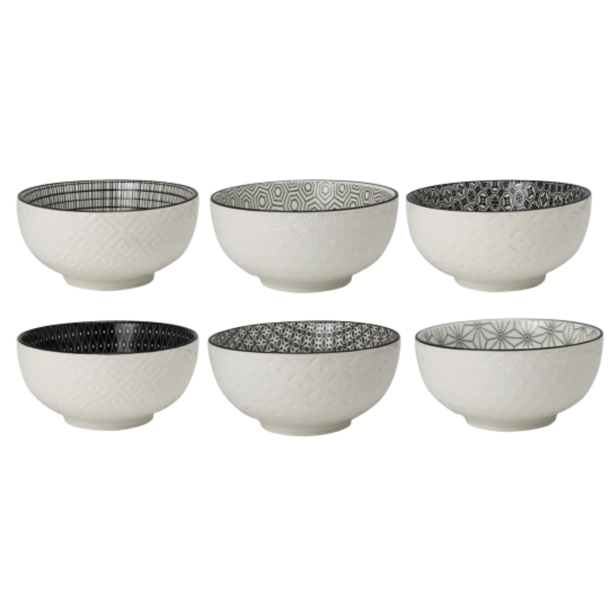 EC-6KOBOL16 Lot de 6 grands bols, KOMAE