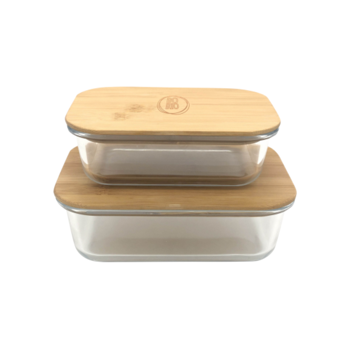 EC-2BORECT Lot de 2 plats rectangulaires avec couvercle, BO BYO