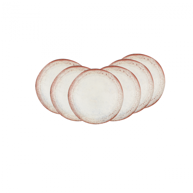 EC-AG6ASPM Lot de 6 assiettes à dessert, Agate EC-AG6ASPM Lot de 6 assiettes à dessert, Agate