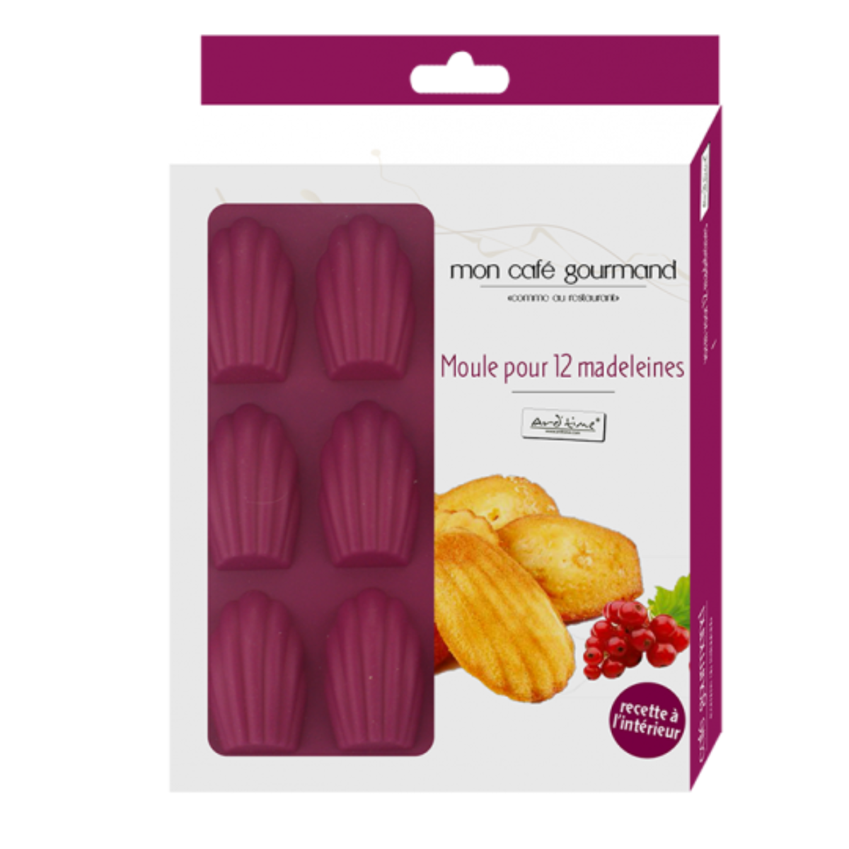 EC-CAFMAD12 Moule pour 12 minis madeleines
