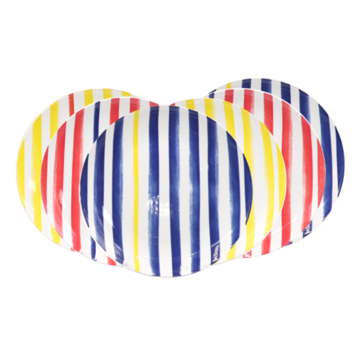 EC-LPC6ASGM Lot de 6 grandes assiettes, LE PETIT CABANON