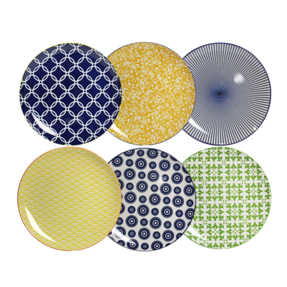 EC-SABSERV18-2 Service d'assiettes et bols 18 pièces, design 2, SABAE