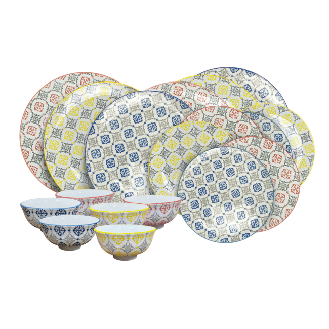 EC-EVOSERV18, Service d'assiettes et bols 18 pièces, EVORA EC-EVOSERV18, Service d'assiettes et bols 18 pièces, EVORA