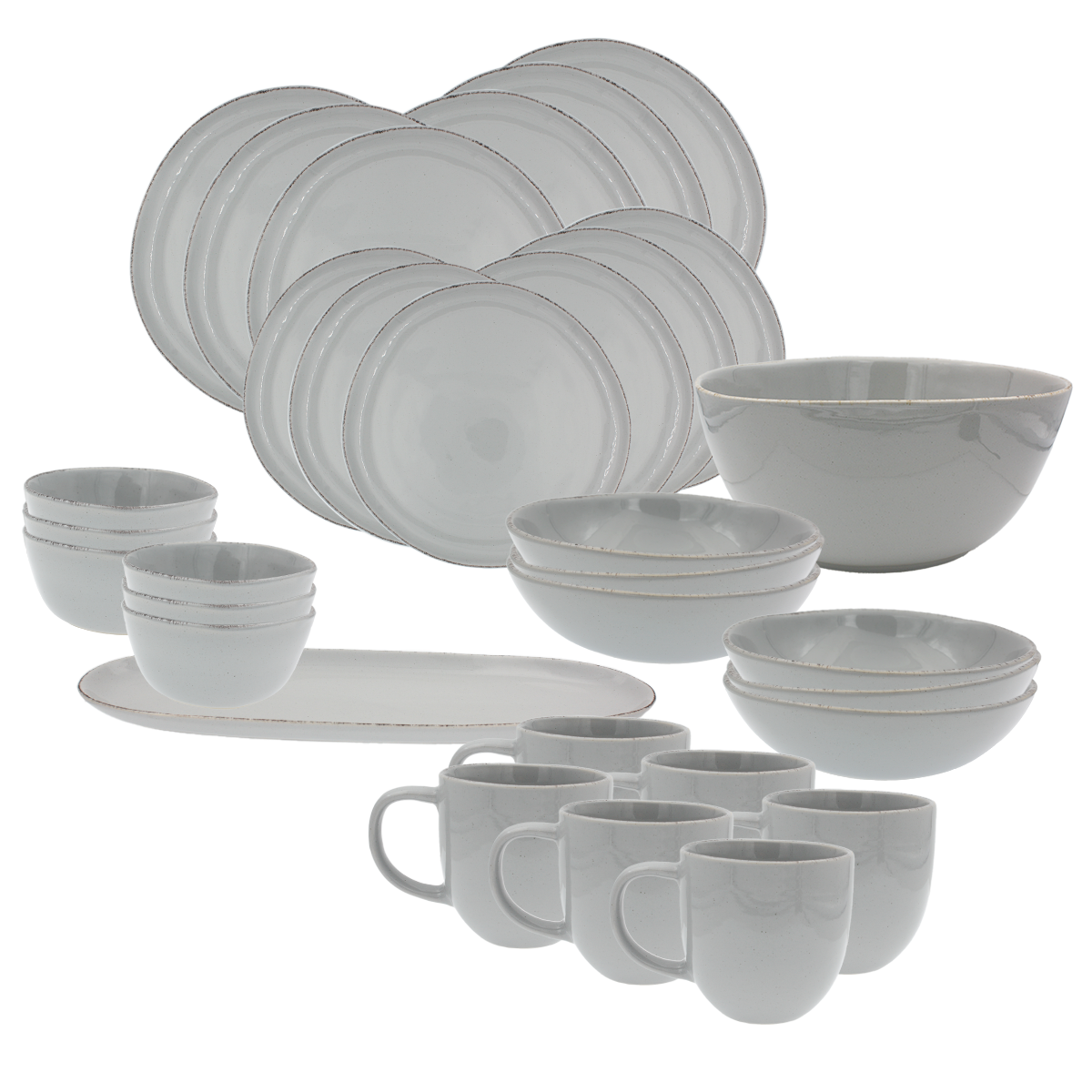 EC-GALSERV32 Service de table 32 pièces, GALET