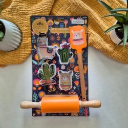 EC-HACH6ACC Lot de 6 accessoires forme lama, Happy Cake EC-HACH6ACC Lot de 6 accessoires forme lama, Happy Cake