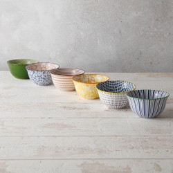 EC-6SABBOL11-3 Lot de 6 petits bols design 3, SABAE EC-6SABBOL11-3 Lot de 6 petits bols design 3, SABAE