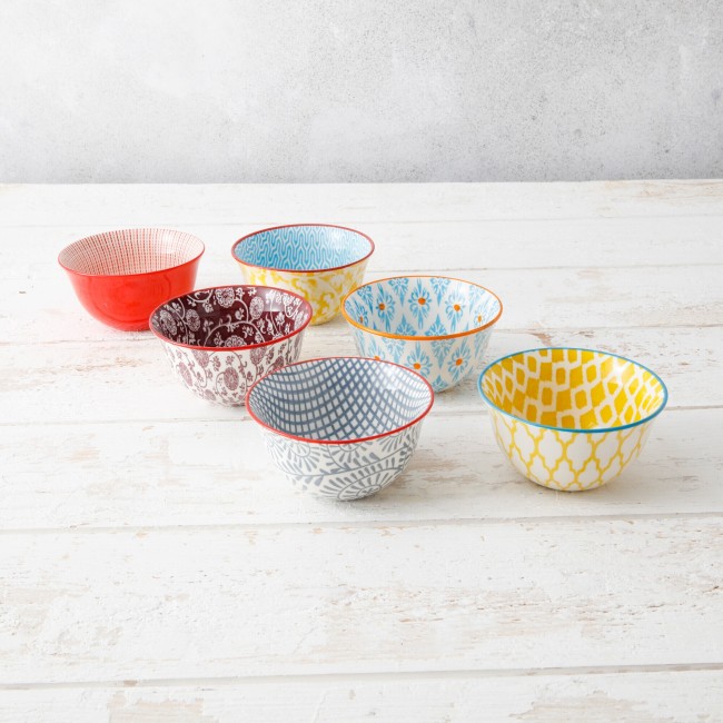 EC-6SABBOL11-1 Lot de 6 petits bols design 1, SABAE EC-6SABBOL11-1 Lot de 6 petits bols design 1, SABAE