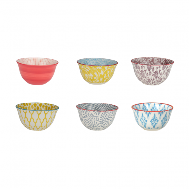 EC-6SABBOL11-1 Lot de 6 petits bols design 1, SABAE EC-6SABBOL11-1 Lot de 6 petits bols design 1, SABAE
