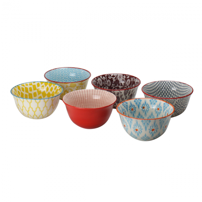 EC-6SABBOL11-1 Lot de 6 petits bols design 1, SABAE EC-6SABBOL11-1 Lot de 6 petits bols design 1, SABAE