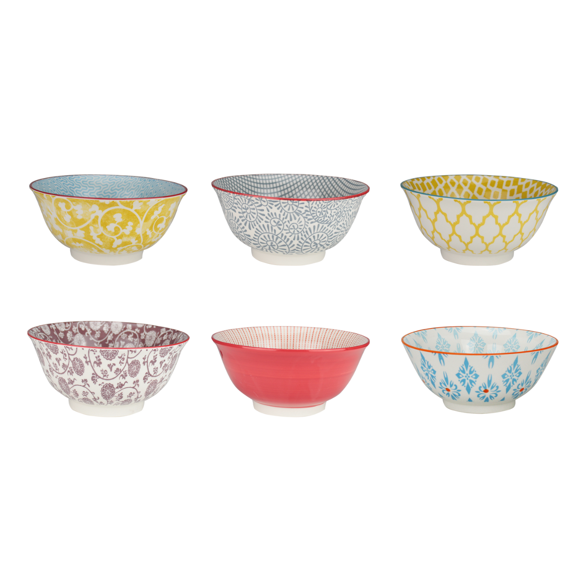 EC-6SABBOL18-1 Lot de 6 grands bols, SABAE