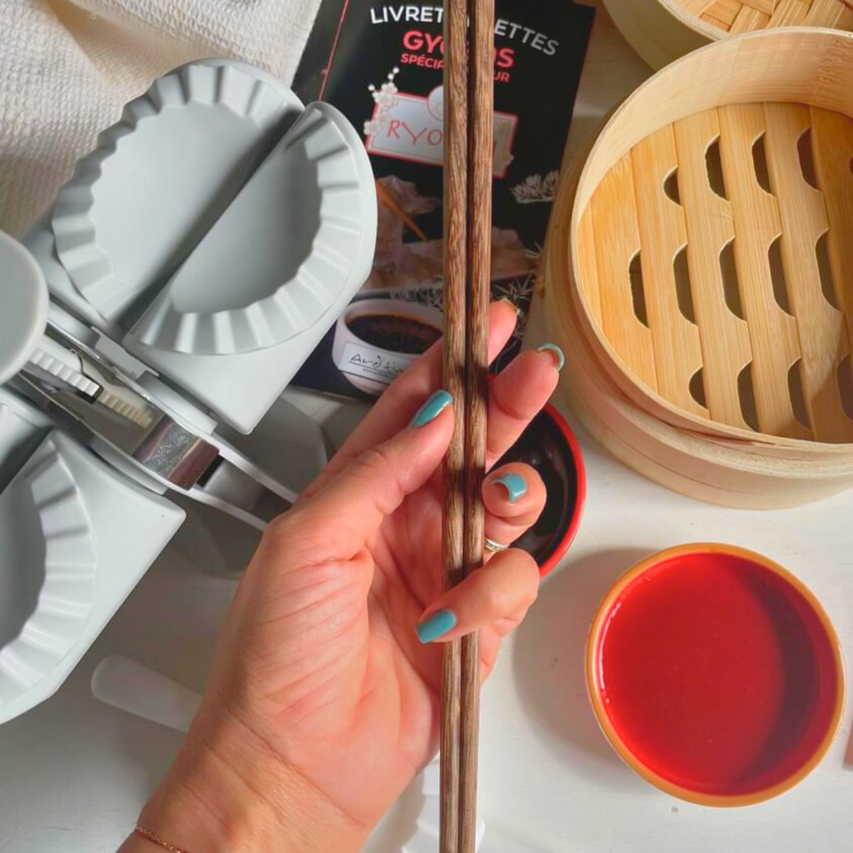 EC-RY2GYOZA Double appareil pour raviolis japonaises, RYOURI