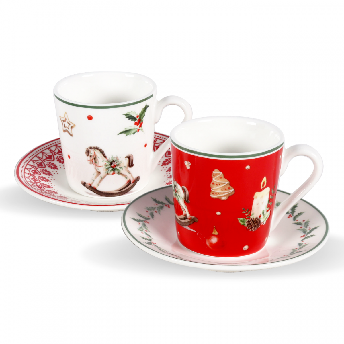 Lot de 6 Tasses, SOUVENIRS D'ANTAN