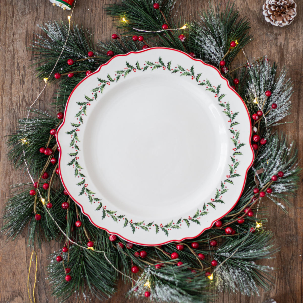 Lot de 6 grandes assiettes, SOUVENIRS D'ANTAN