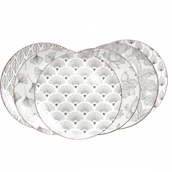 Lot de 6 grandes assiettes, SASEBO Lot de 6 grandes assiettes, SASEBO