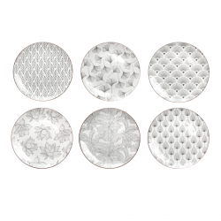 Lot de 6 grandes assiettes, SASEBO Lot de 6 grandes assiettes, SASEBO