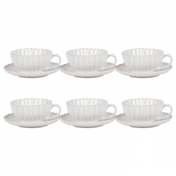 Lot de 6 Tasses, COQUILLAGE Lot de 6 Tasses, COQUILLAGE