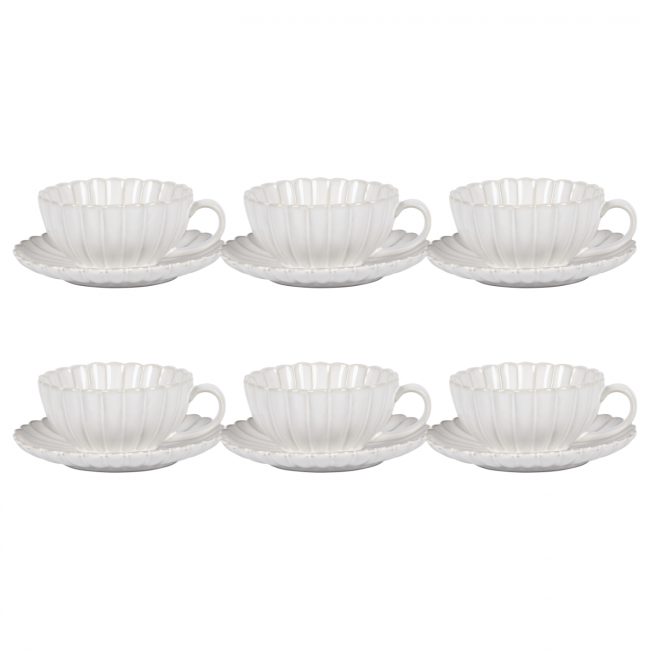 Lot de 6 Tasses, COQUILLAGE Lot de 6 Tasses, COQUILLAGE