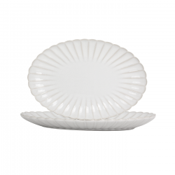 Lot 2 plats ovales, COQUILLAGE Lot 2 plats ovales, COQUILLAGE