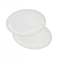 Lot 2 plats ovales, COQUILLAGE Lot 2 plats ovales, COQUILLAGE