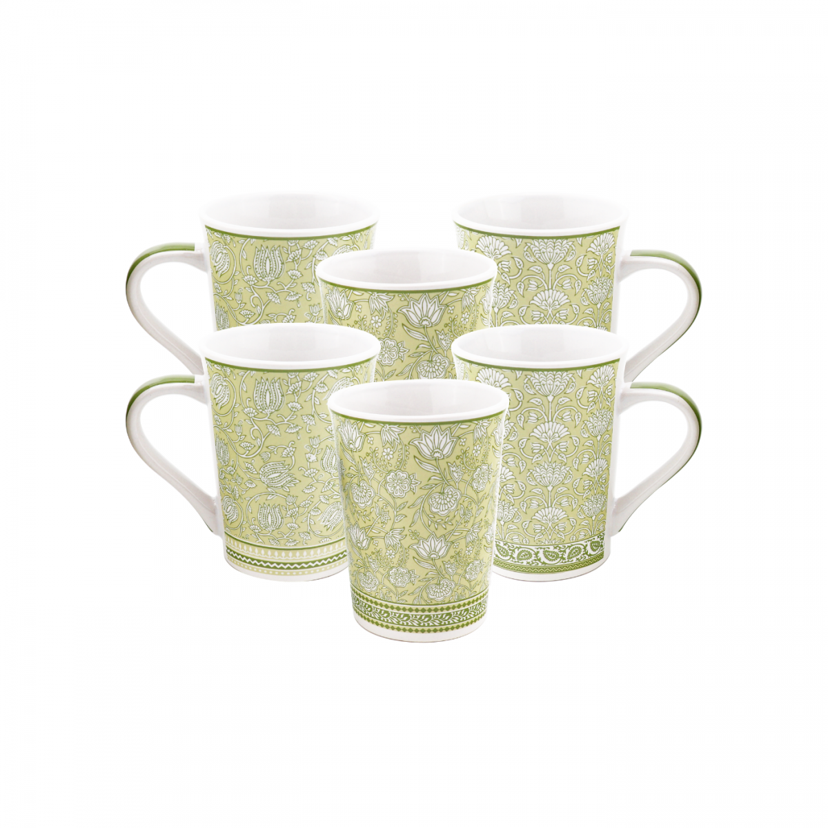 Lot de 6 mugs, SOLIMAN