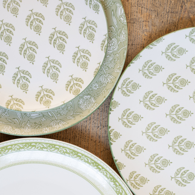 Lot de 6 grandes assiettes, SOLIMAN Lot de 6 grandes assiettes, SOLIMAN