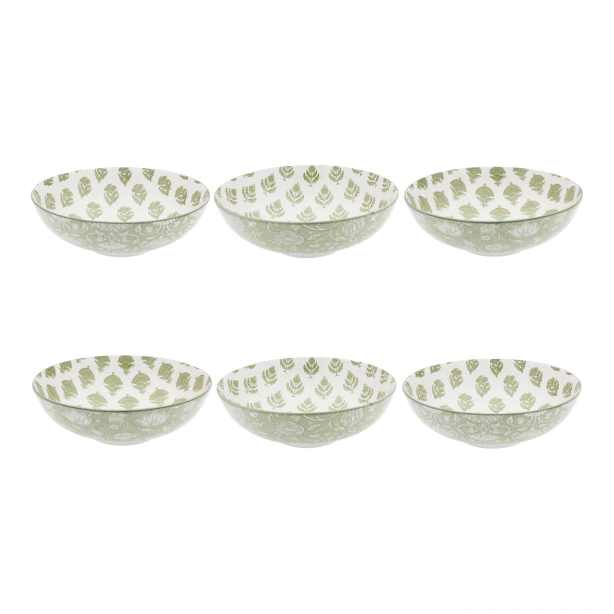 Lot de 6 assiettes creuses, SOLIMAN