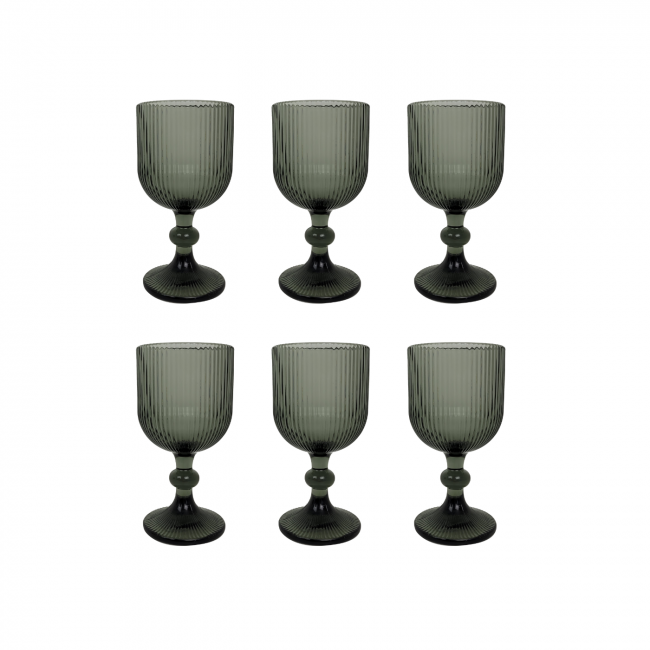 Lot de 6 verres à pied, YUCATAN Lot de 6 verres à pied, YUCATAN