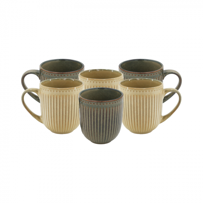 Lot de 6 mugs, TERRALHA Lot de 6 mugs, TERRALHA