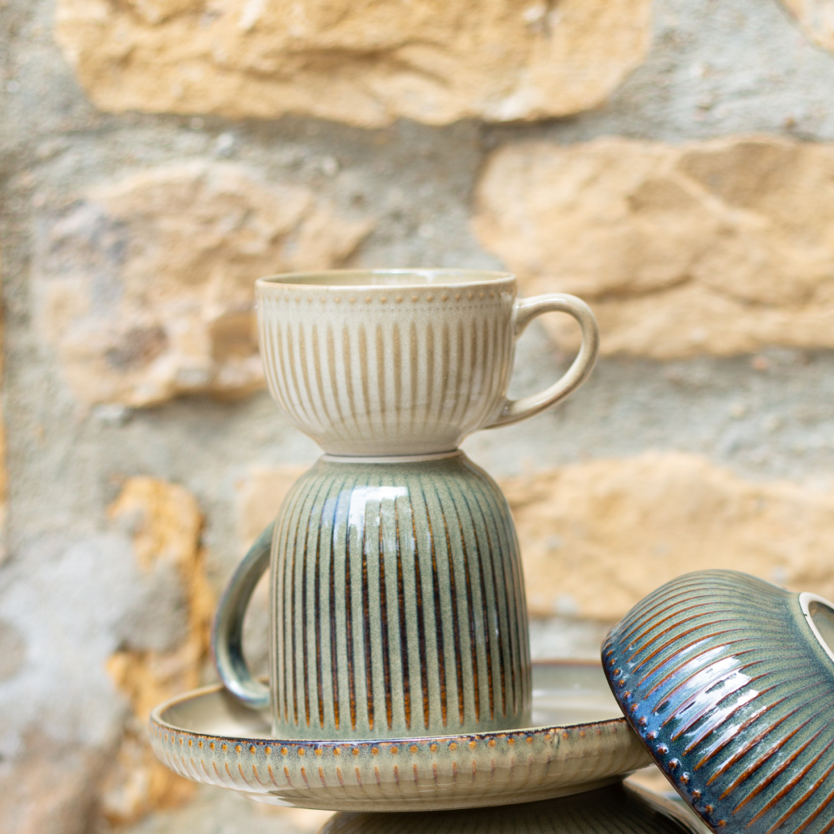 Lot de 6 tasses, TERRALHA