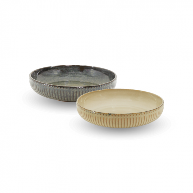 Lot de 6 assiettes creuses, TERRALHA Lot de 6 assiettes creuses, TERRALHA