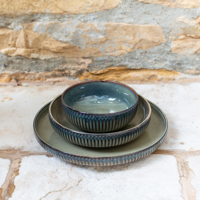 Lot de 6 assiettes creuses, TERRALHA Lot de 6 assiettes creuses, TERRALHA