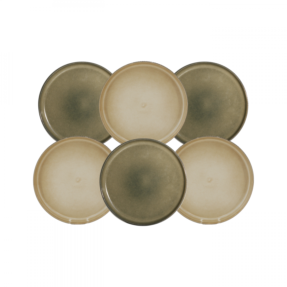 Lot de 6 assiettes à dessert, TERRALHA