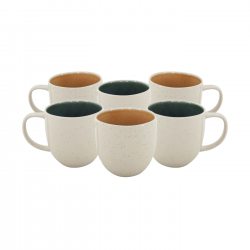 Lot de 6 mugs, CORALIA Lot de 6 mugs, CORALIA