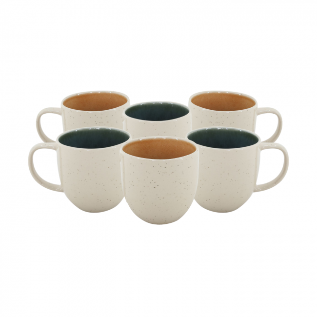 Lot de 6 mugs, CORALIA Lot de 6 mugs, CORALIA