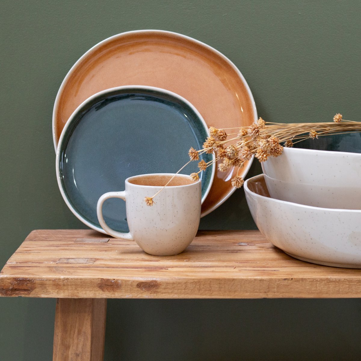 Lot de 6 mugs, CORALIA