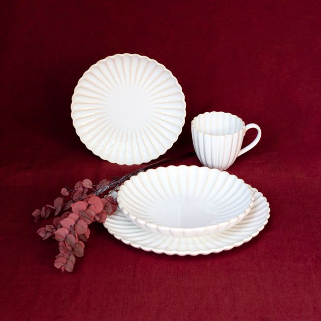 Lot de 2 plats ovales, Coquillage Lot de 2 plats ovales, Coquillage