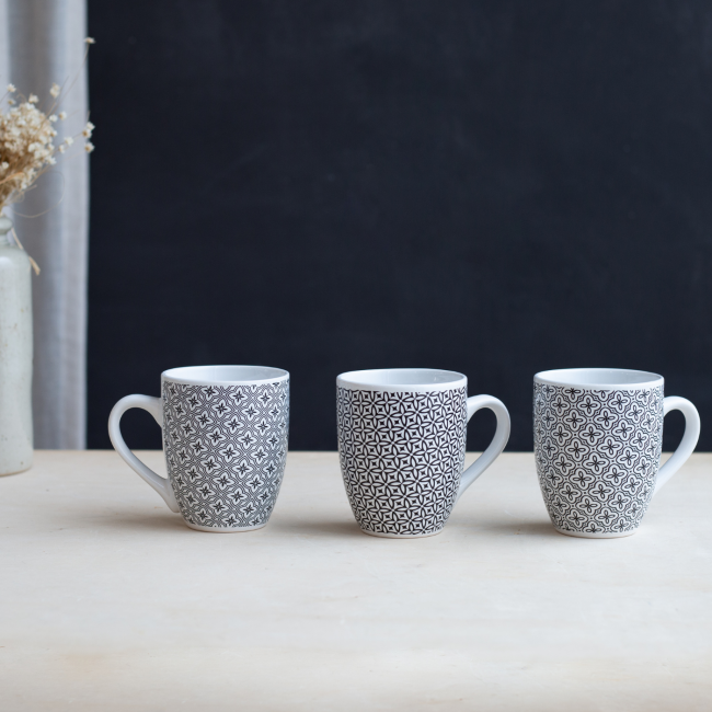 Lot de 6 mugs, Villa Les Pins Lot de 6 mugs, Villa Les Pins